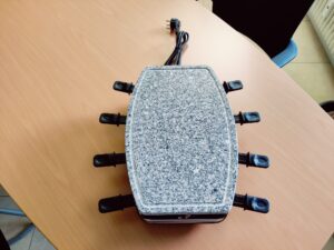 Cloer 6430 Raclette betriebsbereit von oben