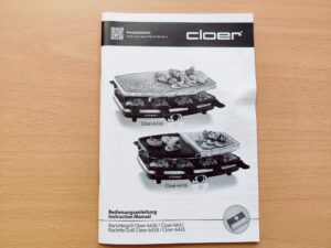 Cloer 6430 Raclette Bedienungsanleitung