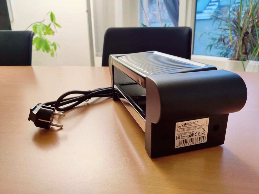 Clatronic RG 3592 Raclette von der Seite