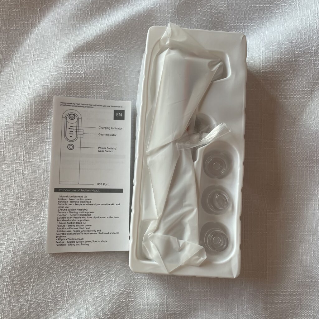 YCCU Blackhead Remover Porenreiniger Lieferumfang