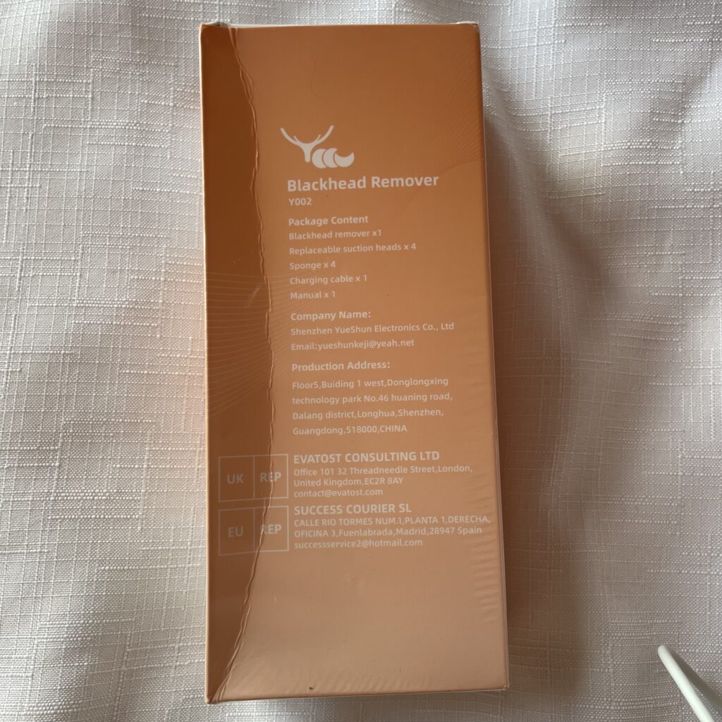 YCCU Blackhead Remover Porenreiniger Verpackung