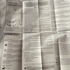 medisana PR A60 Porenreiniger Anleitung