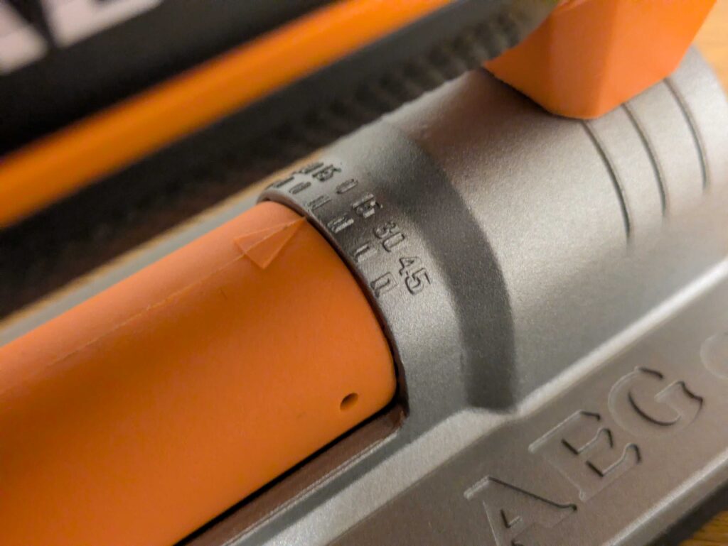 AEG PST 500 Stichsäge Skala