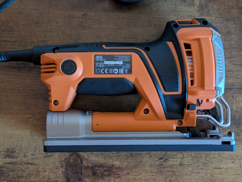 AEG PST 500 Stichsäge von links