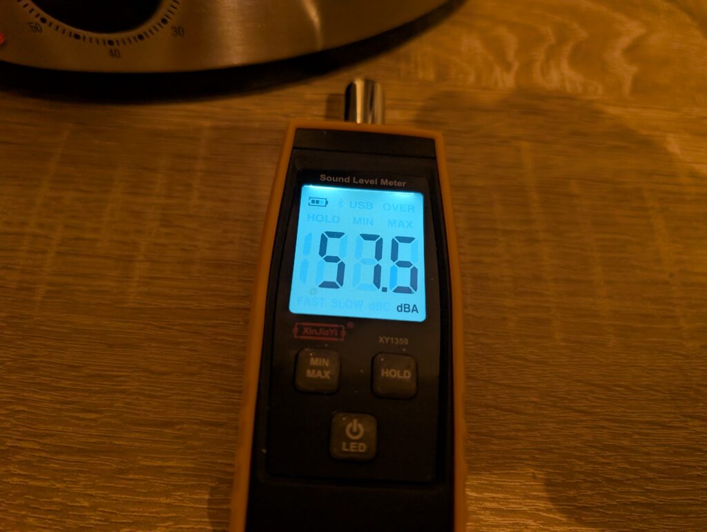 Aigostar-Dampfgarer Betriebslautstärke