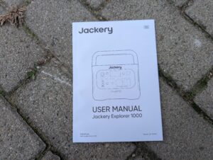 Anleitung der Jackery 1000 v2 Powerstation
