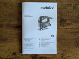 Anleitung der Metabo STEB 65 Quick Stichsäge