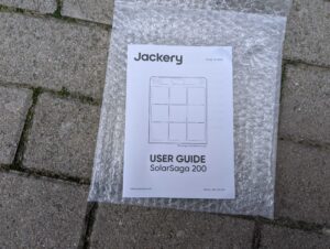 Anleitung der Solarpanel der Jackery 1000 v2 Powerstation