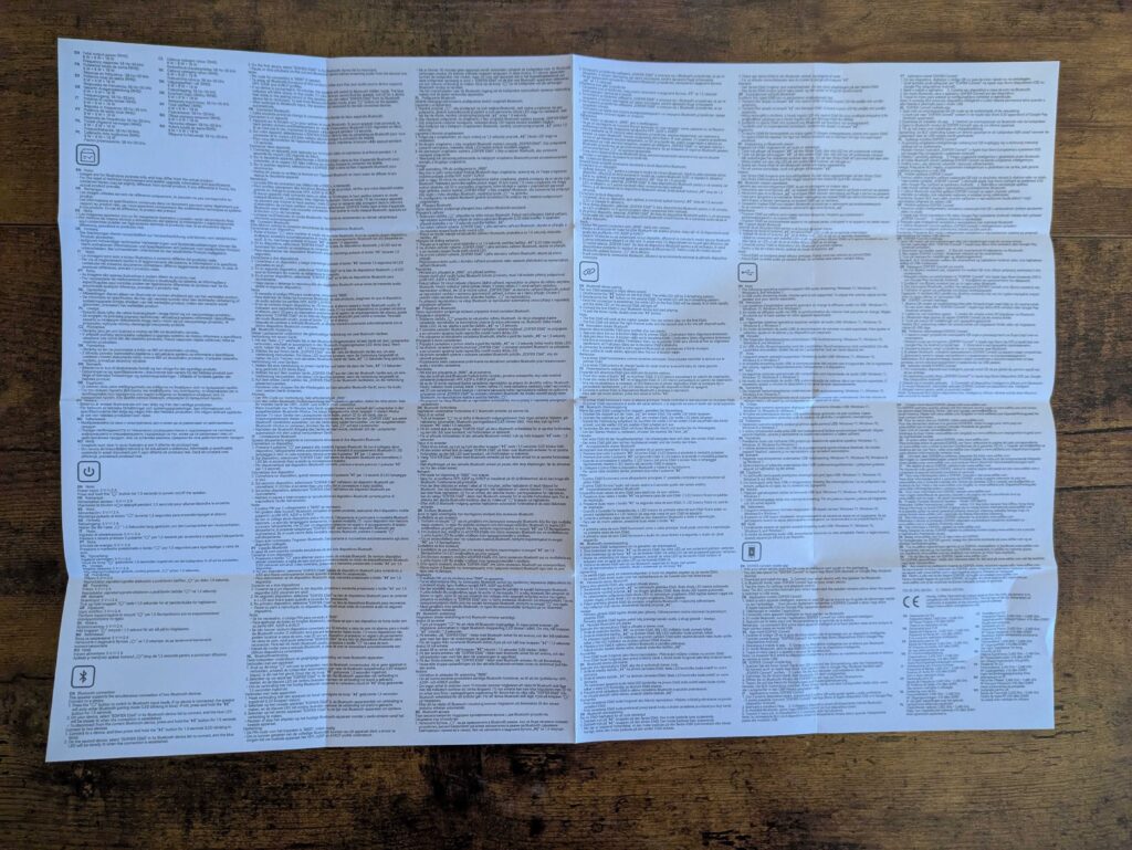 Anleitung des Edifier ES60 Lautsprechers geöffnet (2)