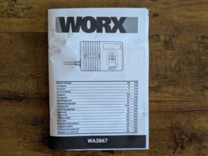 Anleitung des Ladegerätes der WORX Nitro WX542 Stichsäge