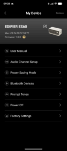App des Edifier ES60 Lautsprechers (5)