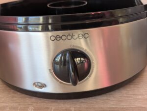 Cecotec Vapovita 3000 Inox Dampfgarer Bedienelement