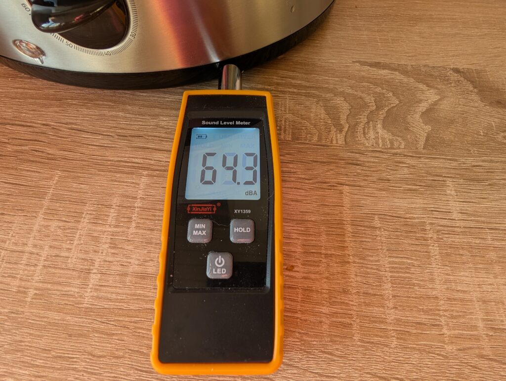 Cecotec Vapovita 3000 Inox Dampfgarer Betriebslautstärke