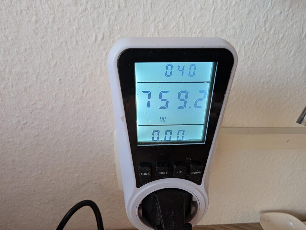 Cecotec Vapovita 3000 Inox Dampfgarer Leistungsaufnahme