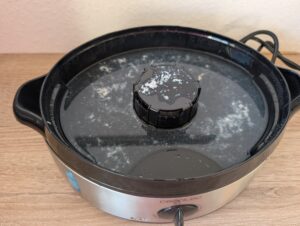 Cecotec Vapovita 3000 Inox Dampfgarer Wassertank nach der Nutzung