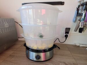 Cecotec Vapovita 3000 Inox Dampfgarer mit drei Garbehältern