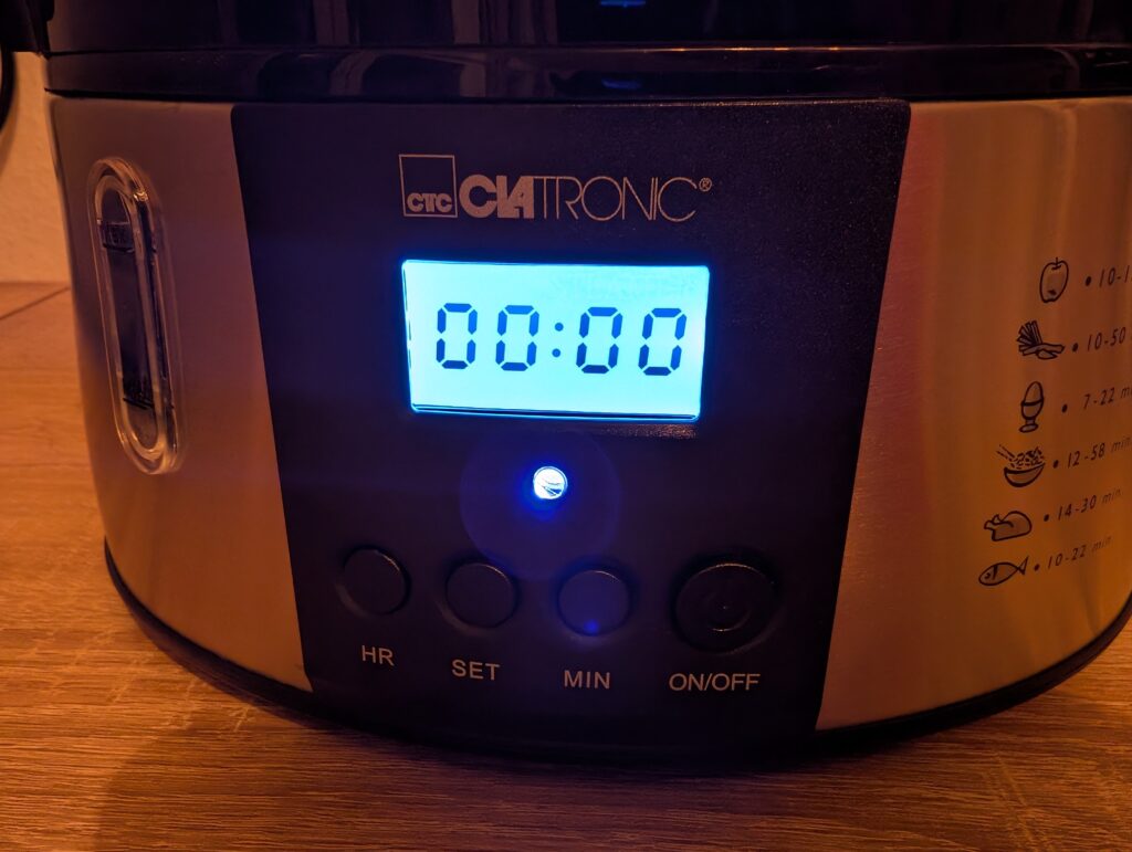 Clatronic DG 3547 Dampfgarer Display