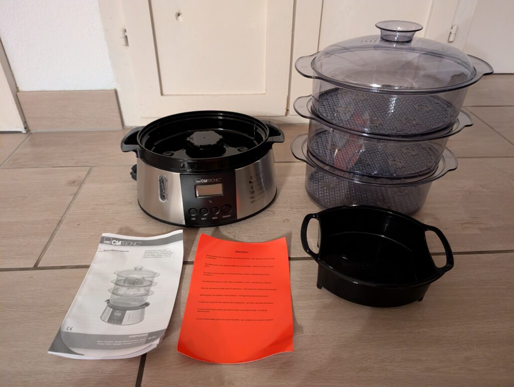 Clatronic DG 3547 Dampfgarer Lieferumfang