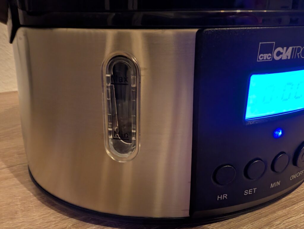 Clatronic DG 3547 Dampfgarer Wasserstabdsanzeige