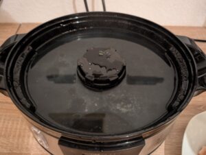 Clatronic DG 3547 Dampfgarer Wassertank nach der Nutzung