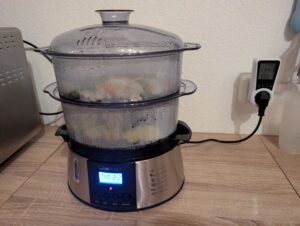 Clatronic DG 3547 Dampfgarer mit zwei Garbehältern