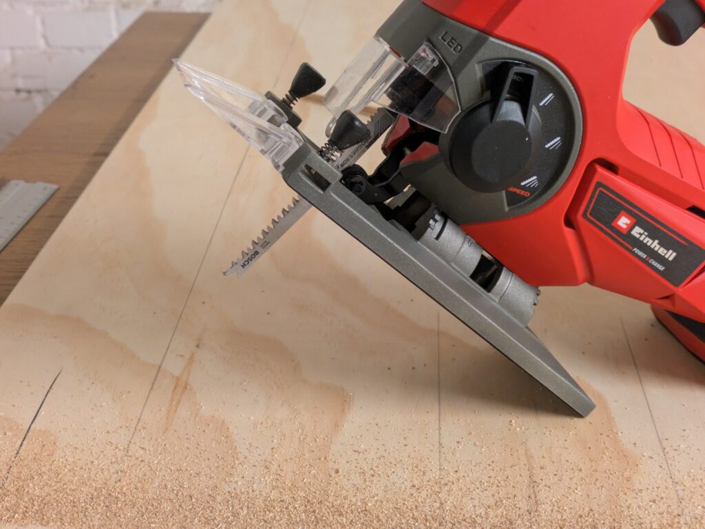 Einhell TE-JS 1880 Li – Solo Stichsäge angewinkelt