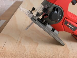 Einhell TE-JS 1880 Li – Solo Stichsäge angewinkelt