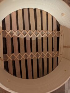Ibili-Bambus-Dampfgarer Korb Detail