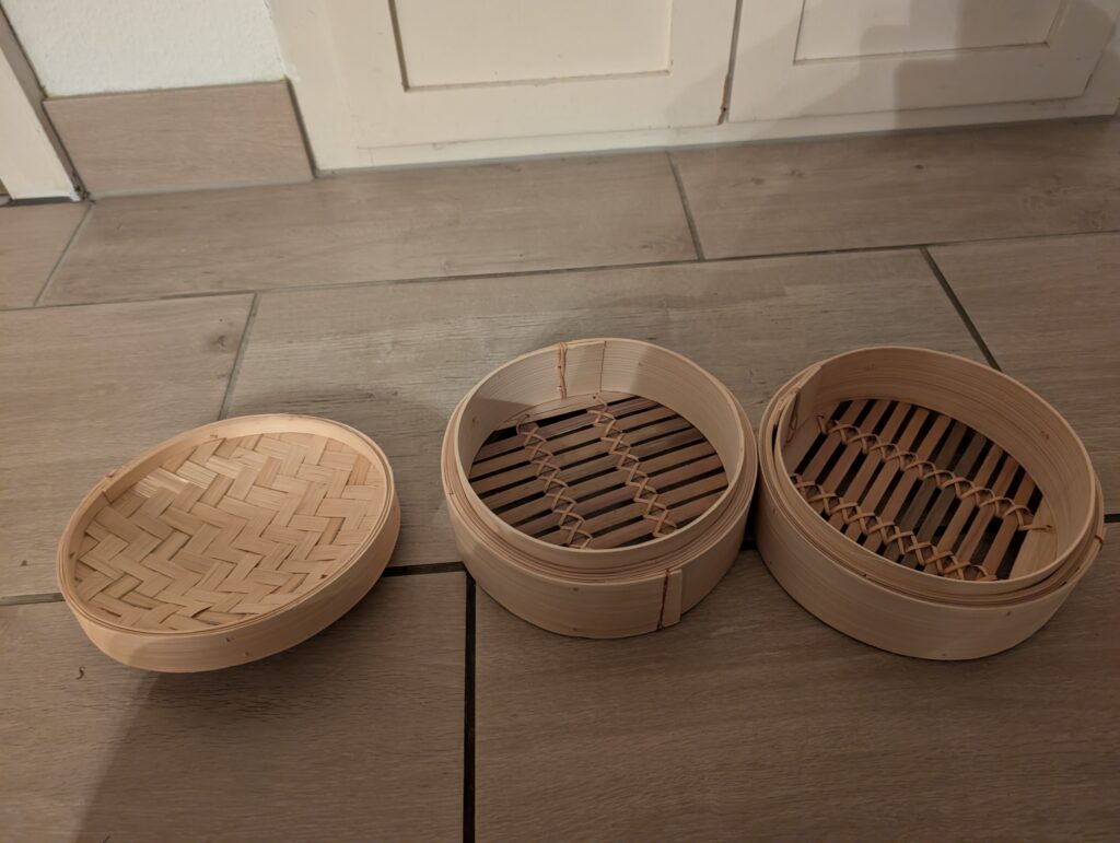 Ibili-Bambus-Dampfgarer einzelne Körbe