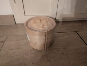 Ibili-Bambus-Dampfgarer in Verpackung