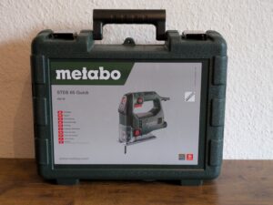 Koffer der Metabo STEB 65 Quick Stichsäge von vorne