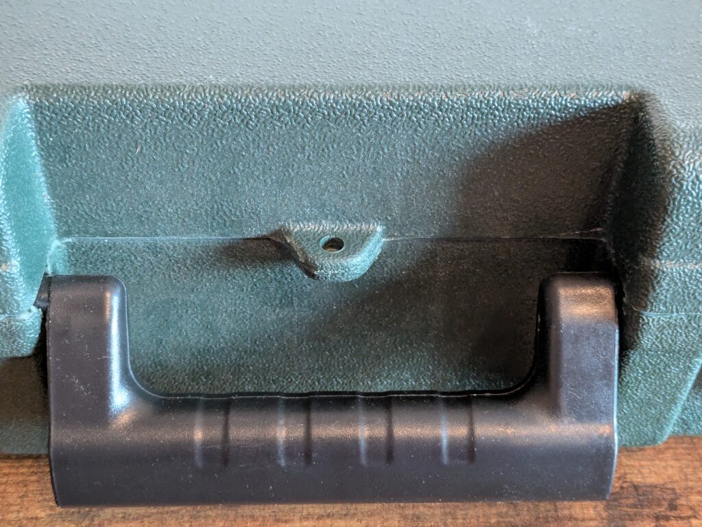 Kofferverschluss der Metabo STEB 65 Quick Stichsäge