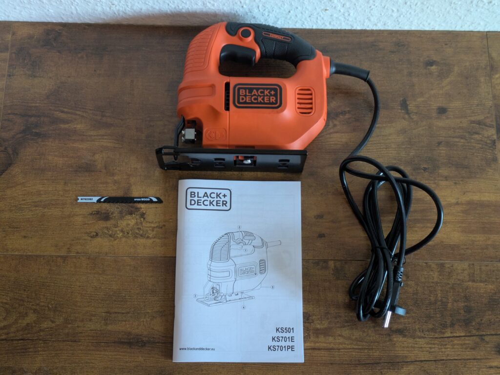Lieferumfang der BLACK+DECKER KS501-QS Stichsäge