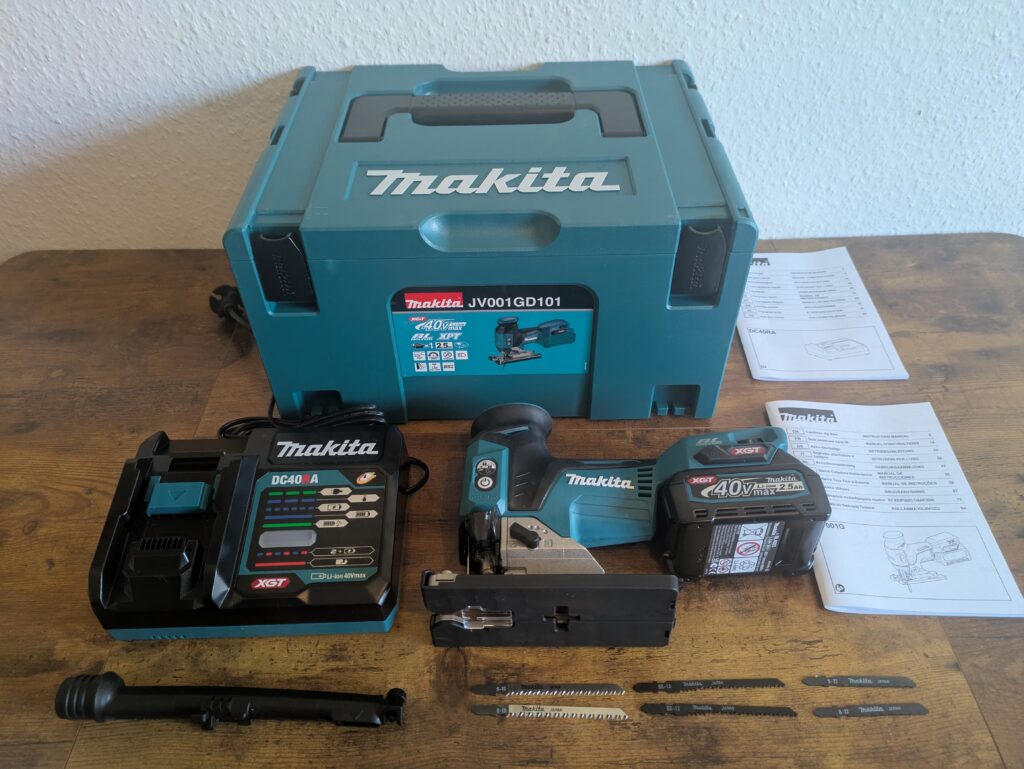 Makita JV001GD101 Stichsäge Lieferumfang
