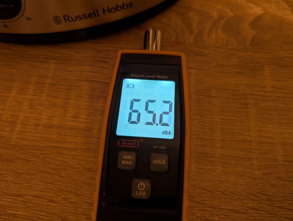 Russell Hobbs cook@home Dampfgarer Betriebslautstärke