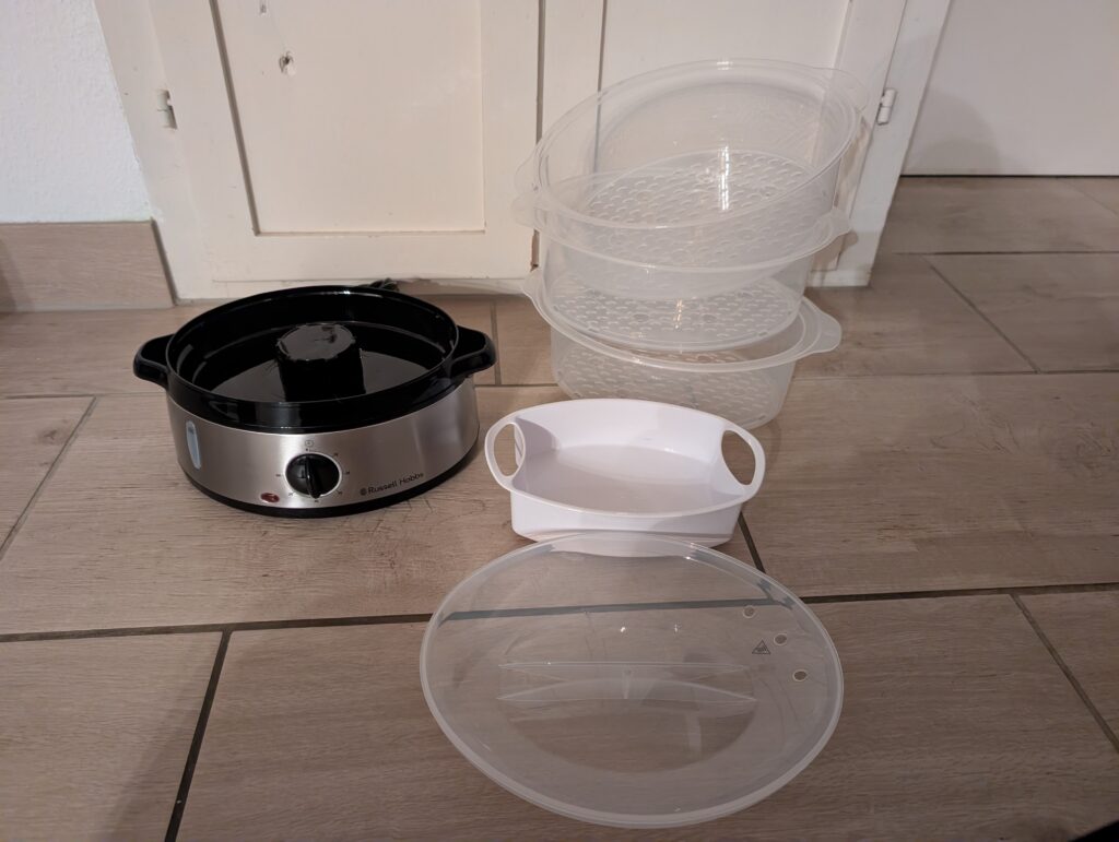 Russell Hobbs cook@home Dampfgarer Lieferumfang