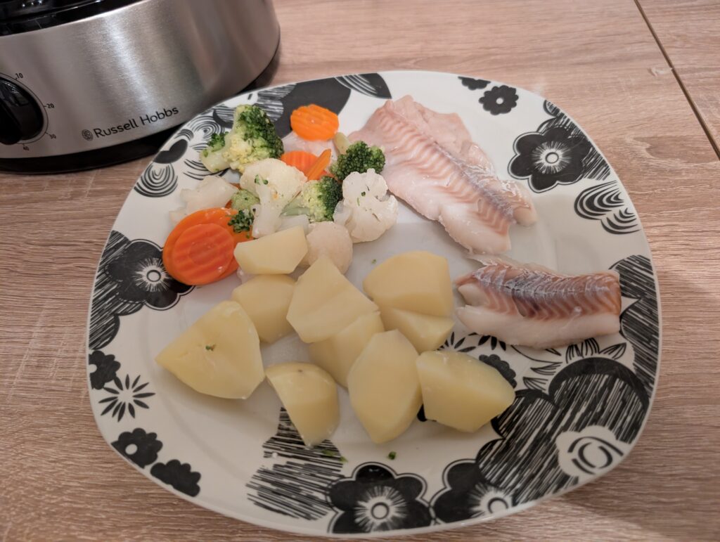 Russell Hobbs cook@home Dampfgarer fertige Mahlzeit