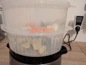 Russell Hobbs cook@home Dampfgarer mit zwei Garbehältern