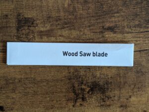 Sägeblattverpackung der WORX Nitro WX542 Stichsäge