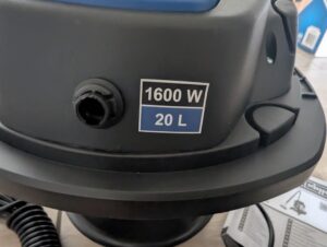 Scheppach SprayVac20 Waschsauger Anschluss Wasserschlauch