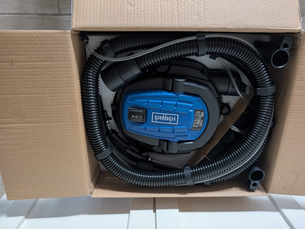 Scheppach SprayVac20 Waschsauger Auspacken