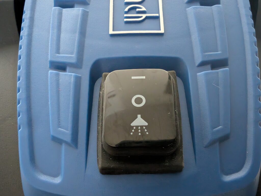 Scheppach SprayVac20 Waschsauger Kippschalter