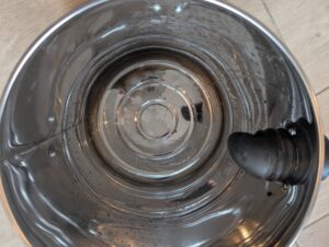 Scheppach SprayVac20 Waschsauger Schmutzwassertank nach der Nutzung