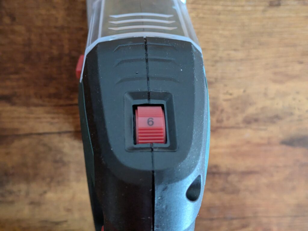 Stufenanzeige der Metabo STEB 65 Quick Stichsäge