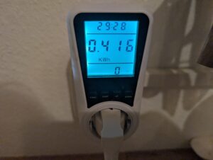 Tefal Convenient Series Deluxe VC502D Dampfgarer Stromverbrauch in Kilowattstunden