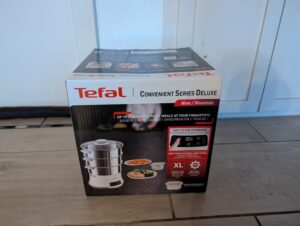 Tefal Convenient Series Deluxe VC502D Dampfgarer Verpackung vorn