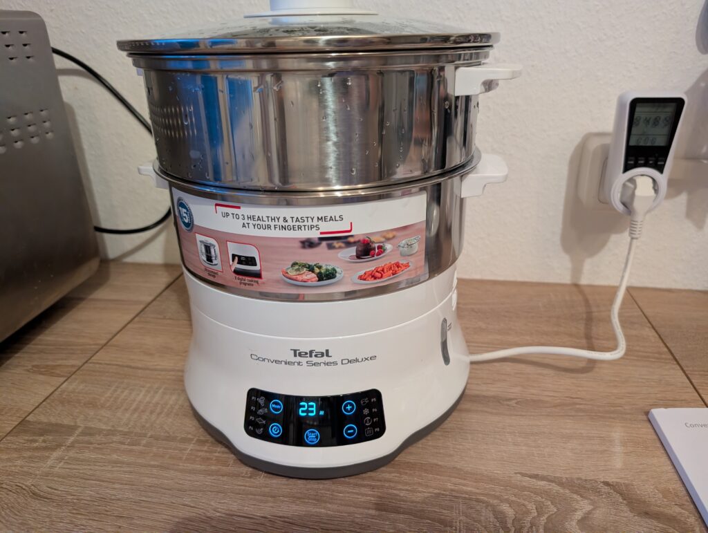 Tefal Convenient Series Deluxe VC502D Zubereitung mit einem Garbehälter