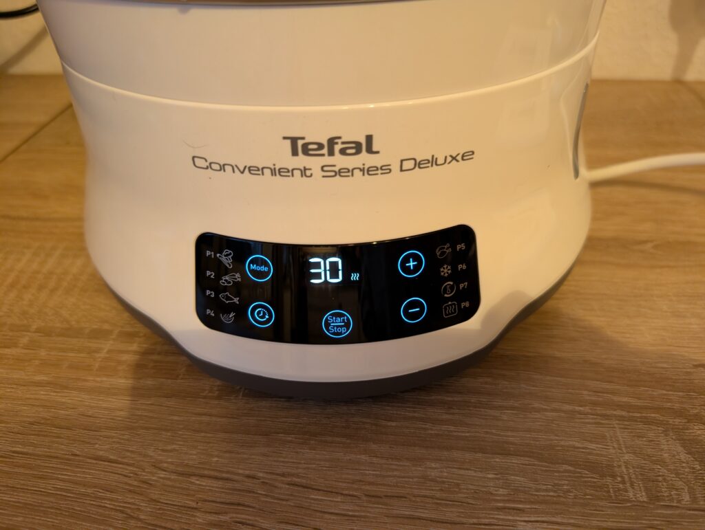 Tefal Convenient Series Deluxe VC502D Dampfgarer in Betrieb