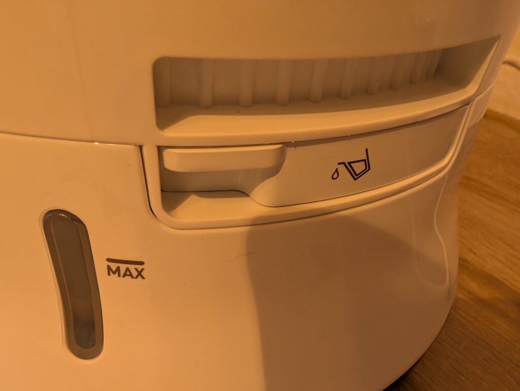 Tefal Convenient Series Deluxe VC502D Dampfgarer seitliches Tray zum Nachfüllen von Wasser geschlossen