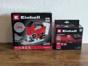 Verpackung der Einhell TE-JS 1880 Li – Solo Stichsäge
